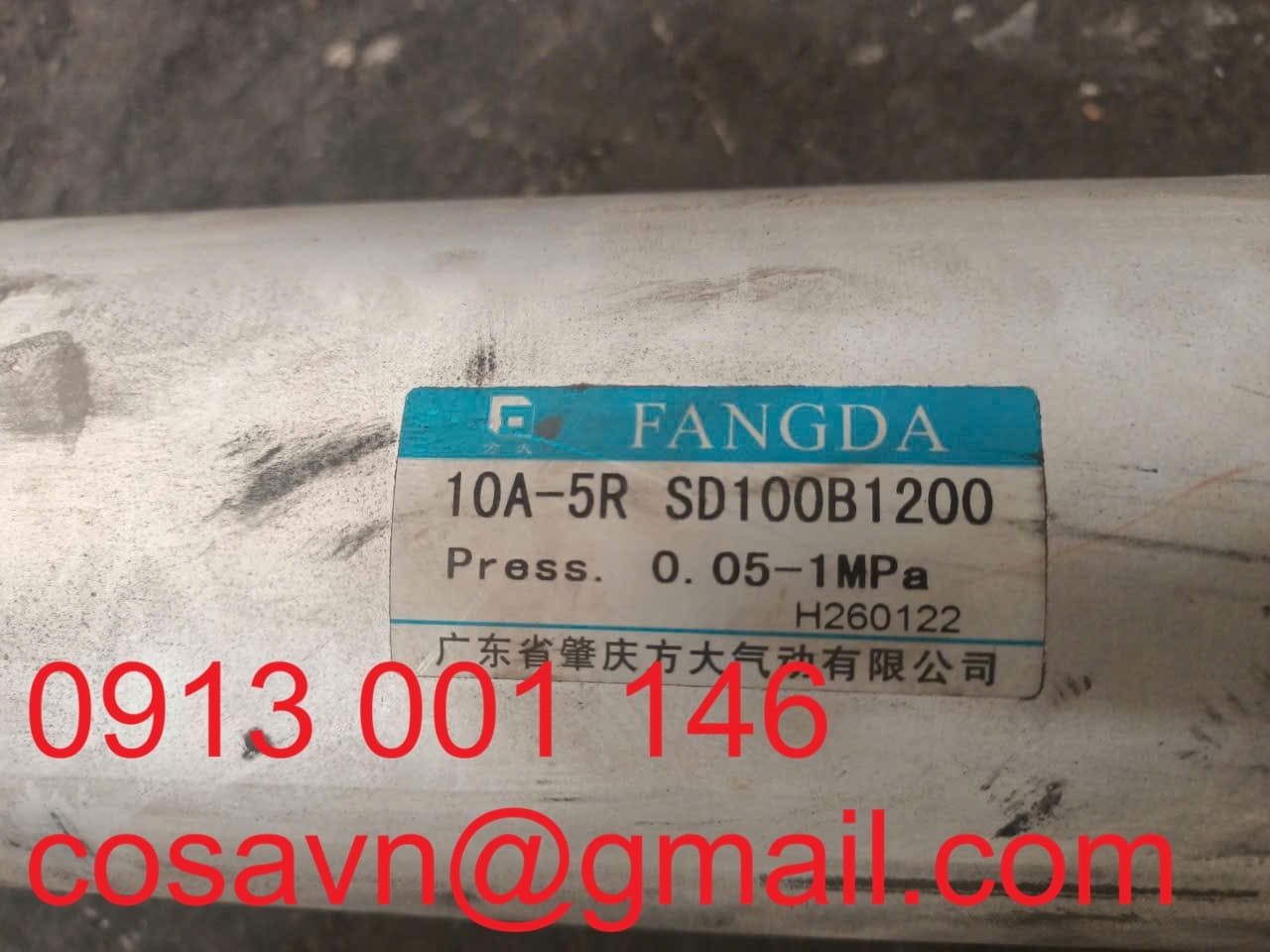 Công ty TNHH Động lực Khí quyển Quảng Đông Guangzhao Fang Xi lanh khí nén FANGDA 10A-5R SD100B1200 10A-5R SD100B1200